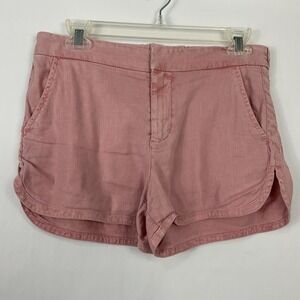 Level 99 Womens Size 26 Pink Starfish Linen Tencel‎ Casual  Shorts